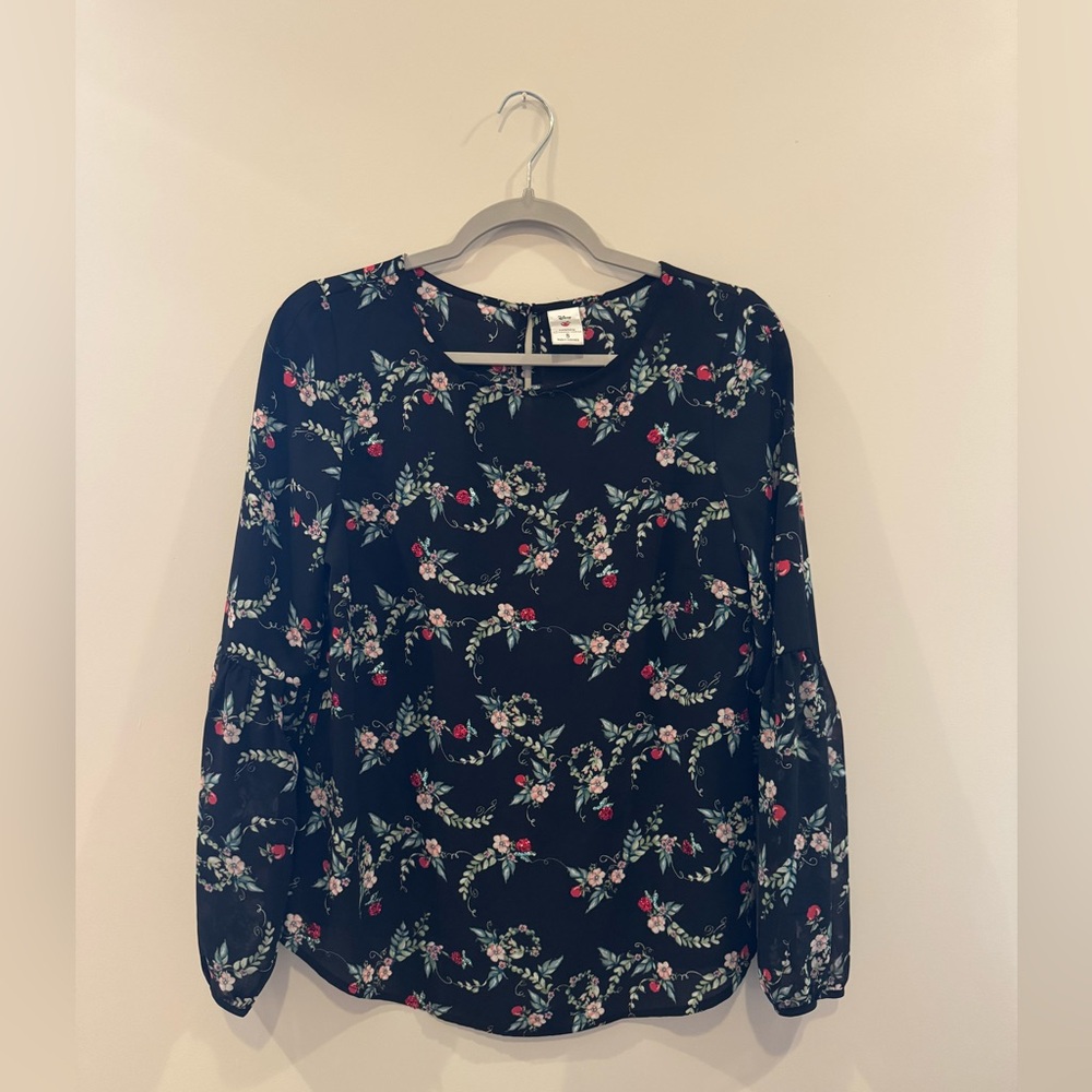 Disney Sparkly Apple Long Sleeve Blouse